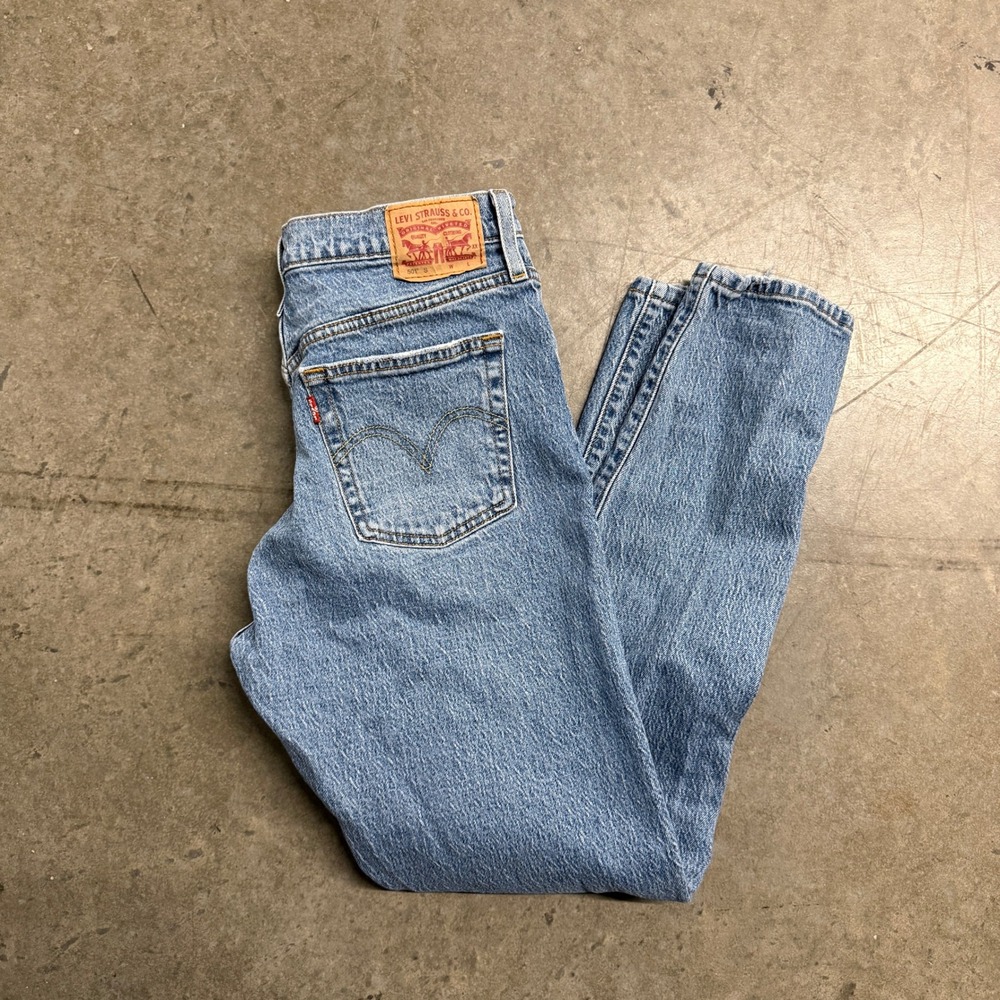 Levis 501 Skinny Mens Jeans Light Wash‎ Blue Distressed 29502-0228 W29 L30